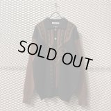 KANSAI SPORTS - 90's Tribal Knit Polo Shirt