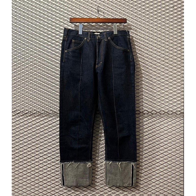 画像1: CLASS - Roll-up Design Denim Pants