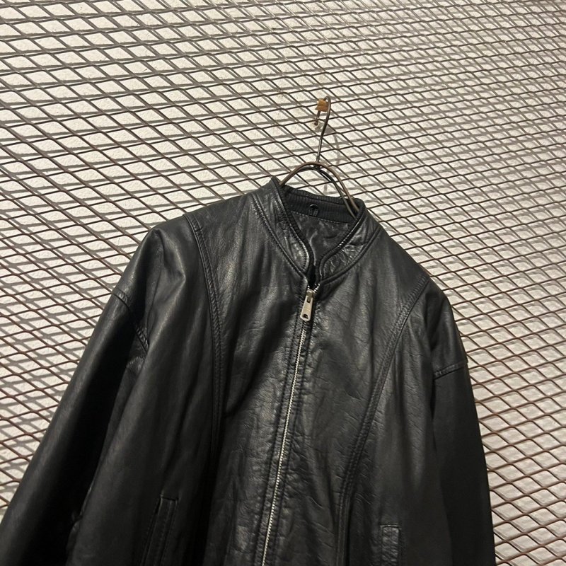 画像2: Used - Zip-up Leather Blouson