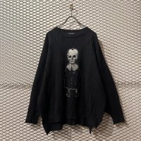 HYSTERICS - Skull Girl Embroidery Damage Knit