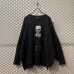 画像1: HYSTERICS - Skull Girl Embroidery Damage Knit (1)