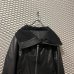 画像2: RICK OWENS - Highneck Leather Jacket (2)