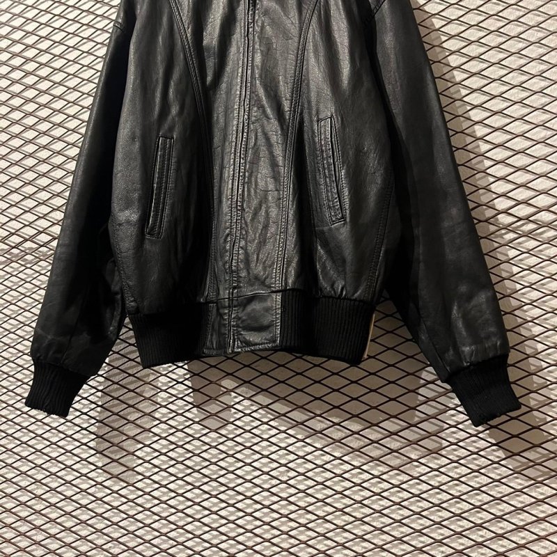 画像3: Used - Zip-up Leather Blouson