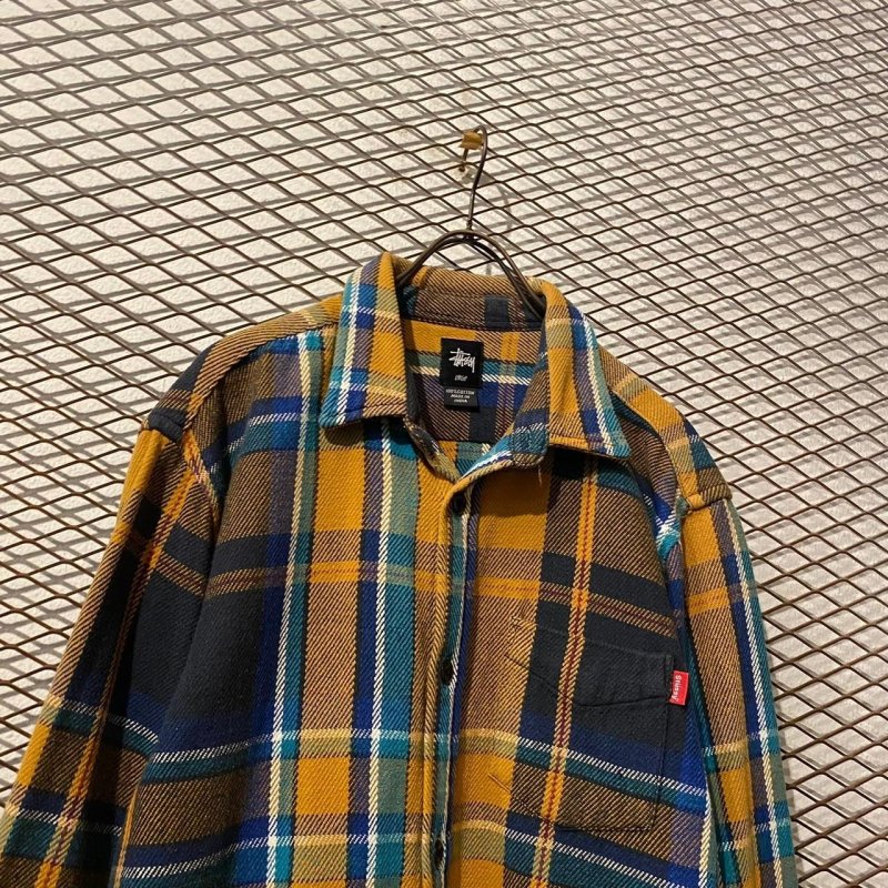 画像2: STUSSY - 00's Heavy Flannel Check Shirt