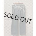 balance wear design - Fringe Docking Wide Denim Pants