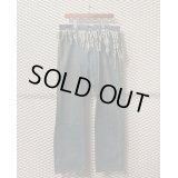 balance wear design - Fringe Docking Wide Denim Pants