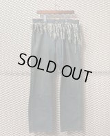 balance wear design - Fringe Docking Wide Denim Pants