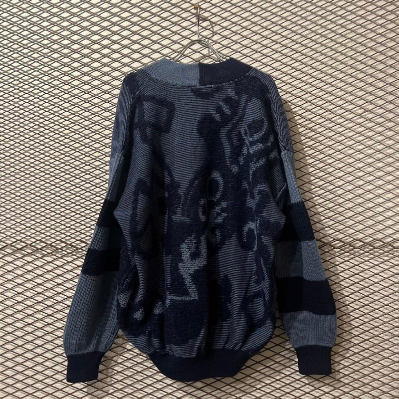 画像1: KANSAI O2 - 90's Dinosaur V-neck Knit