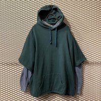 SYU. HOMME FEMM - Layered Design Wide Hoodie