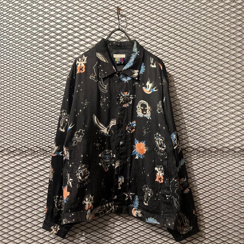 画像1: FACETASM - "Tattoo" Rayon Jacket