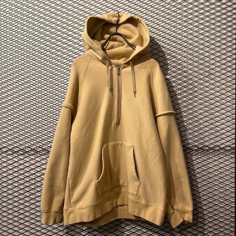 画像1: Name. - Quarter Zip Over Hoodie