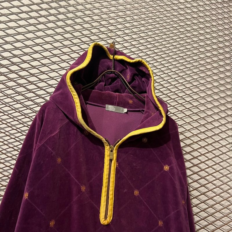 画像2: HECTIC - Velour Half Zip Hoodie