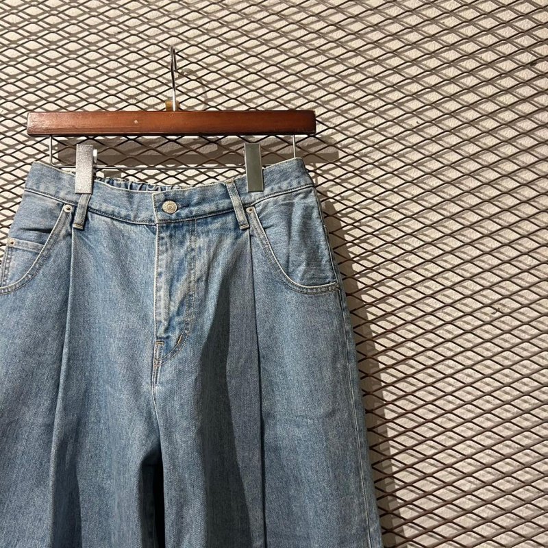 画像2: NEON SIGN - 1-Tuck Easy Wide Denim Pants