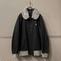 A BATHING APE - Fur Switching Zip-up Jacket