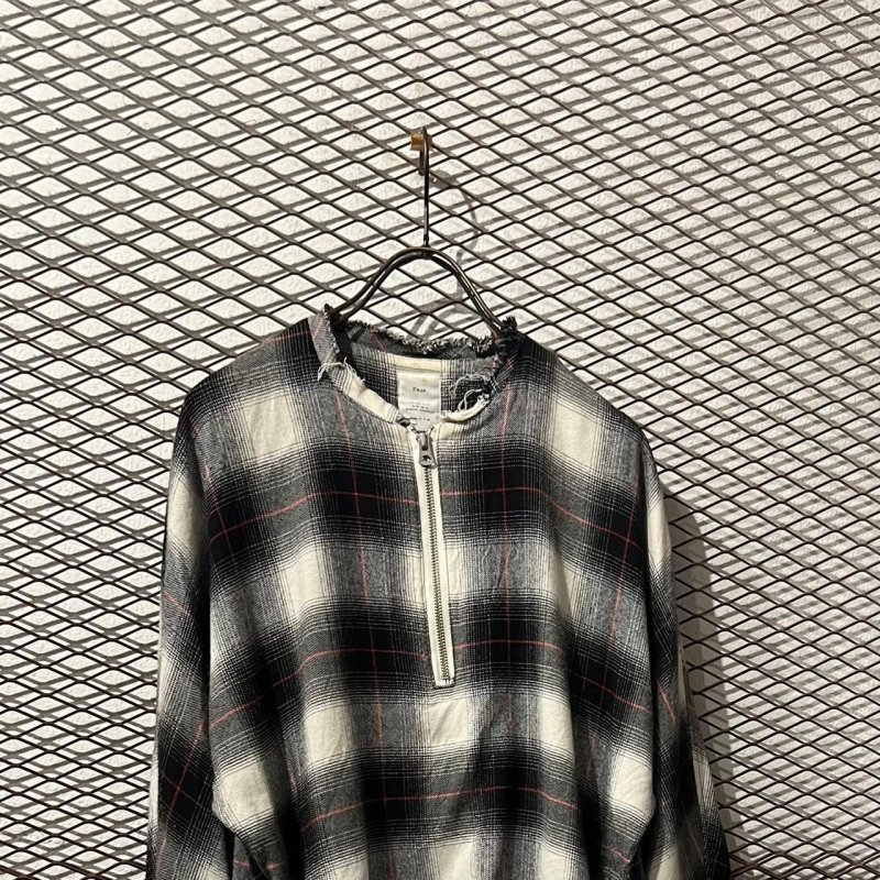 画像2: Name. - Ombre Check Half Zip Pullover Shirt