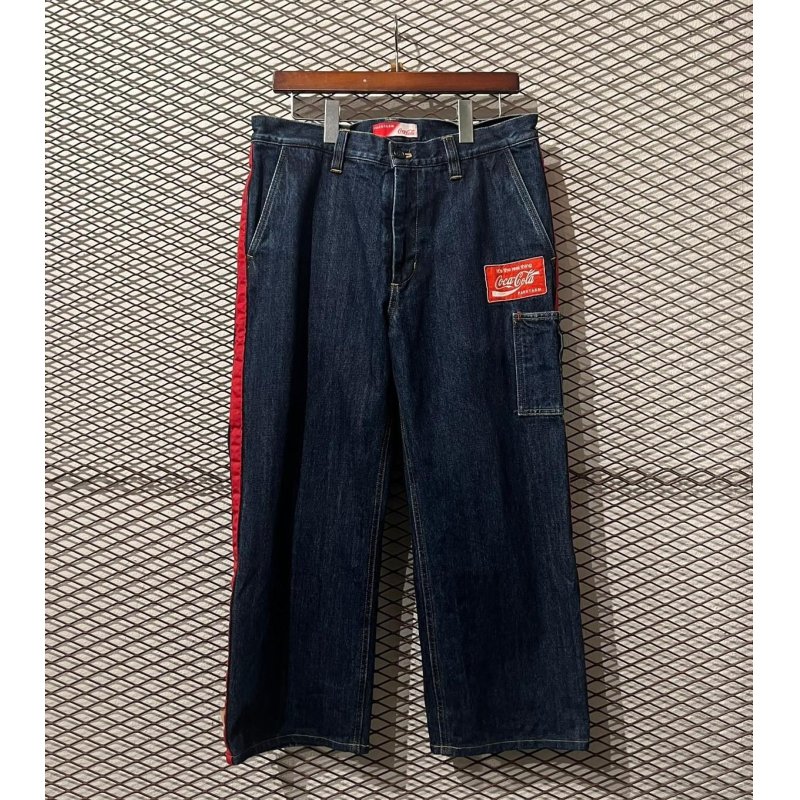 画像1: FACETASM - "Coca-Cola" Wide Denim Painter Pants