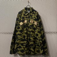 A BATHING APE × BLACK EYE PACTH - Camouflage Shirt Jacket