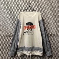 Sacai - Striped Switching "BOOTLEG" L/S Tops