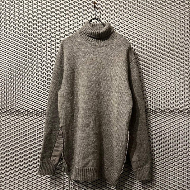 画像1: John UNDERCOVER - Lace-up Turtleneck Knit