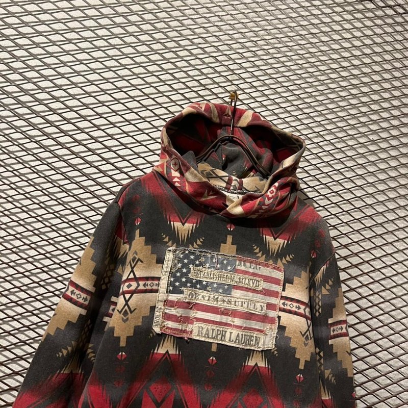 画像2: RALPH LAUREN - Stars and Stripes Patch Native Hoodie