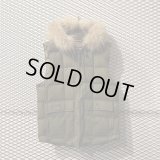 COOTIE - Hooded Fur Down Vest