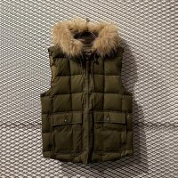 COOTIE - Hooded Fur Down Vest