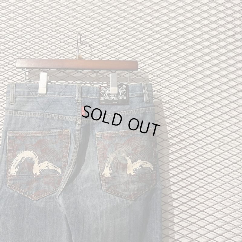 画像2: EVISU - "KAMOME" Paint Denim Pants