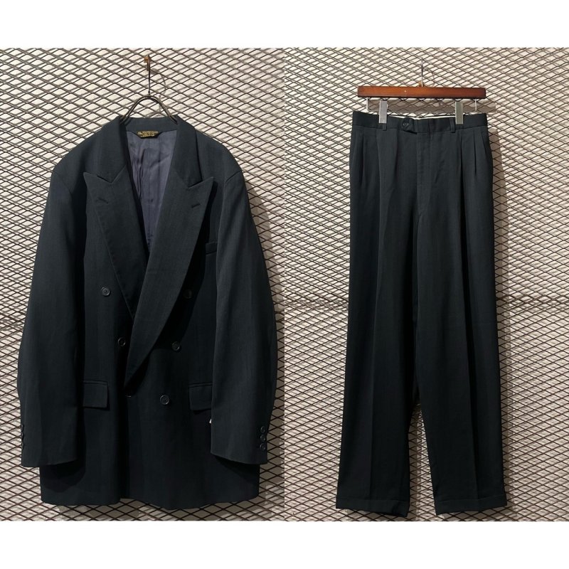 画像1: ADOLFO COUTURE - 6B Double Tailored Setup (Moss Green)