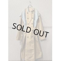 Name. - Denim Switching Trench Coat