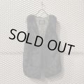 goa - Fake Fur Long Vest (Black)