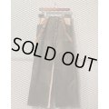 BETTY'S BLUE - Check Switching Suspender Velour Pants