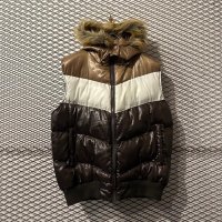 Used - Enamel Switching Fur Down Vest