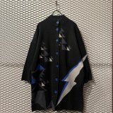 SUPER LADY by KANSAI YAMAMOTO - Geometric Mockneck Long Knit Jacket