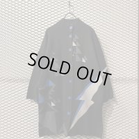 SUPER LADY by KANSAI YAMAMOTO - Geometric Mockneck Long Knit Jacket