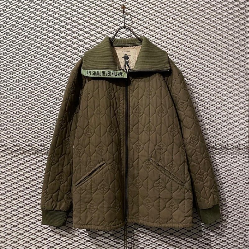 画像1: A BATHING APE - 90's Quilted Zip-up Jacket