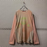 montage - Dot × Border Switching L/S Tee