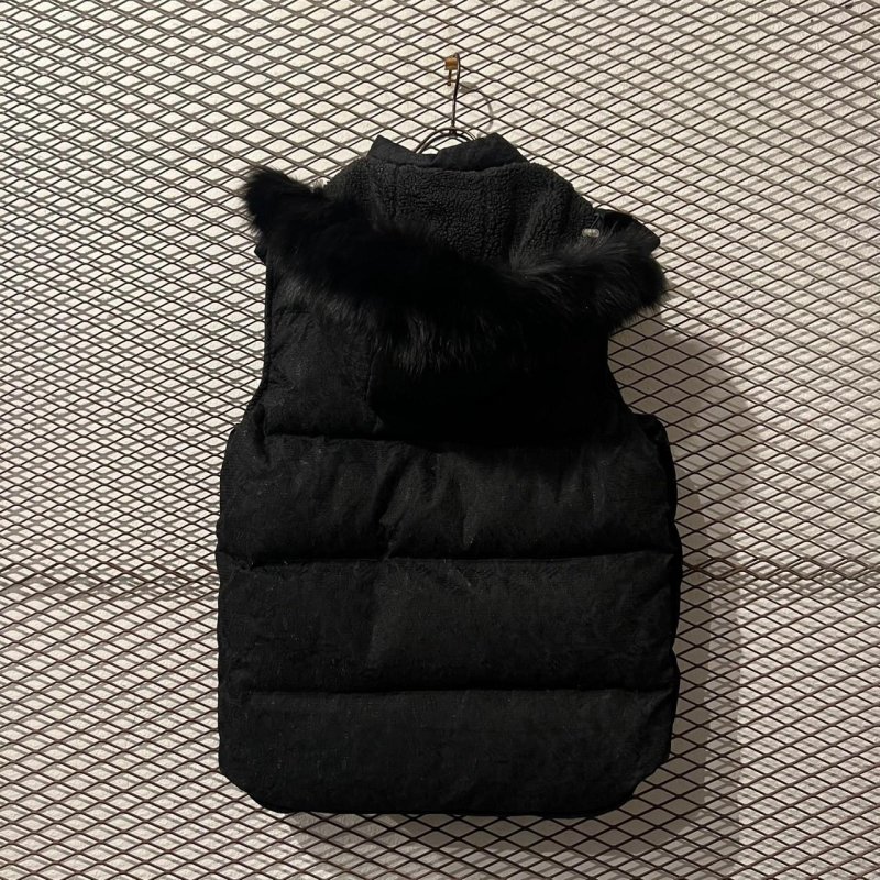 画像5: Used - Python Pattern Fur Down Vest