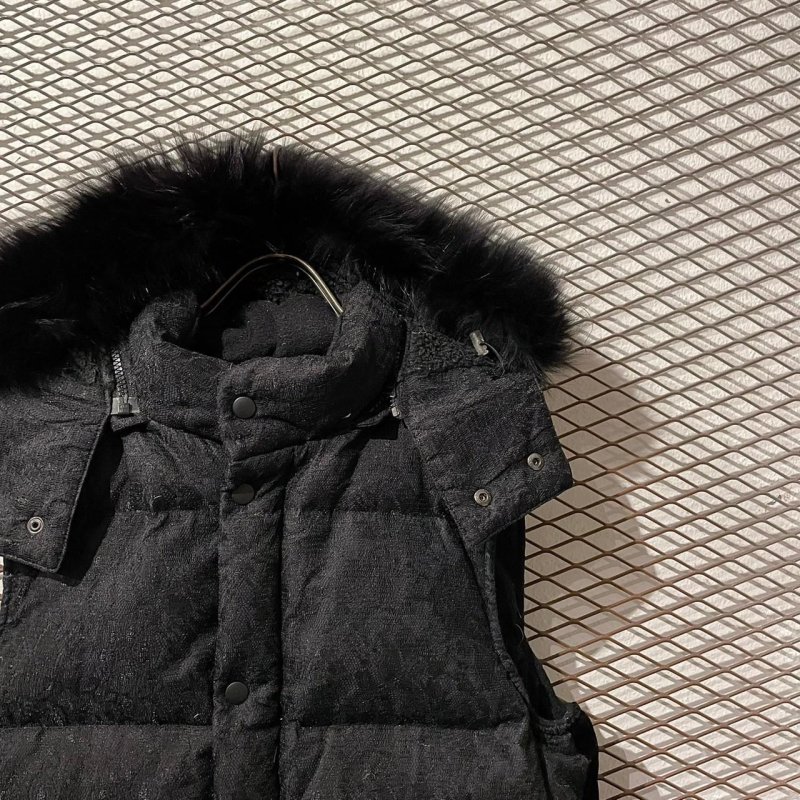 画像4: Used - Python Pattern Fur Down Vest