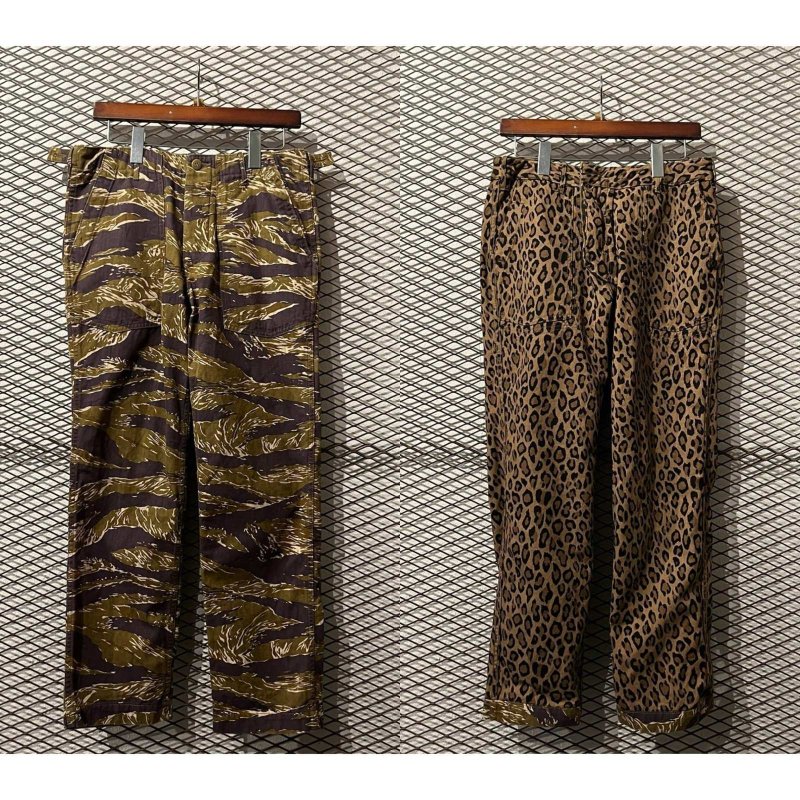 画像1: HECTIC - Camouflage x Leopard Reversible Pants