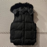 Used - Python Pattern Fur Down Vest