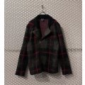PPFM - Checked Mohair Blend Double Rider Jacket