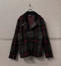 PPFM - Checked Mohair Blend Double Rider Jacket