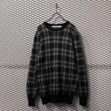 JOHN LAWRENCE SULLIVAN - Cashmere Blend Check Knit