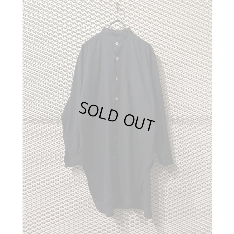 画像1: Plantation - 80's Stand Collar Long Shirt (Issey Miyake)