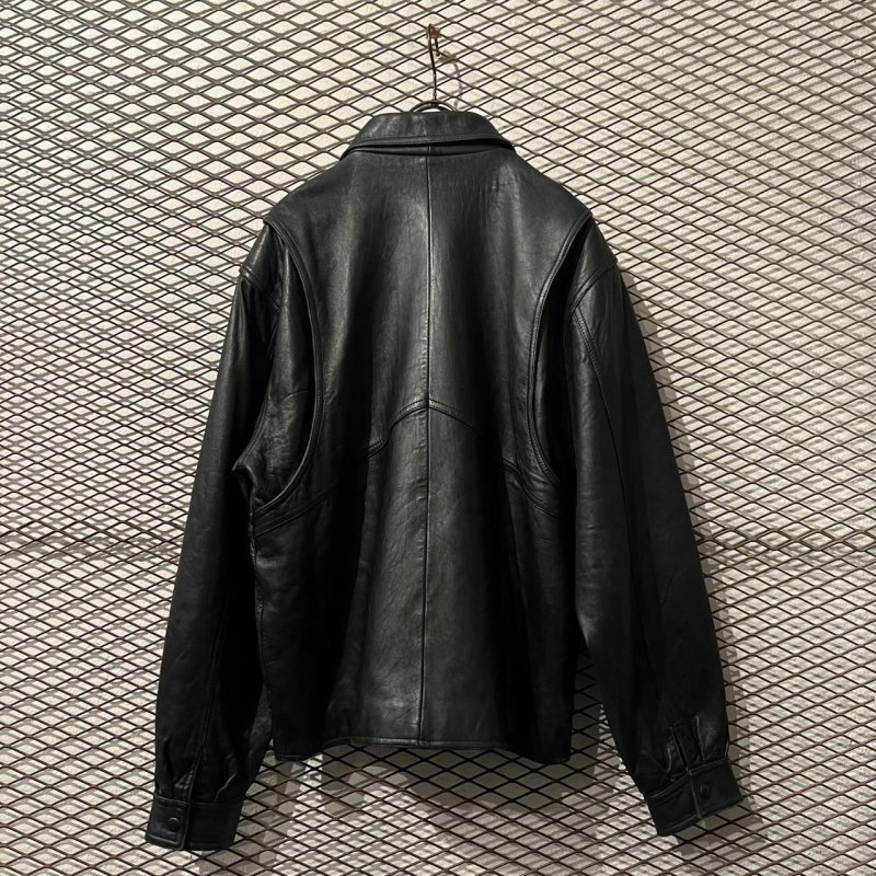 画像5: COLEBROOK - 90's Leather Zip-up Jacket