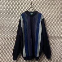 KENZO GOLF - 90's Gradient Cable Switching Knit