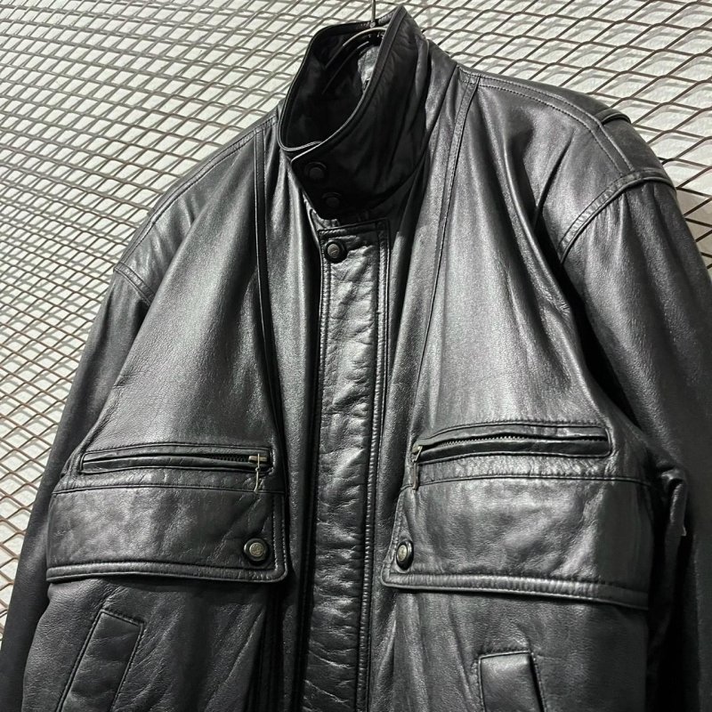 画像2: FARAGO - Sheep Leather Zip-up Jacket