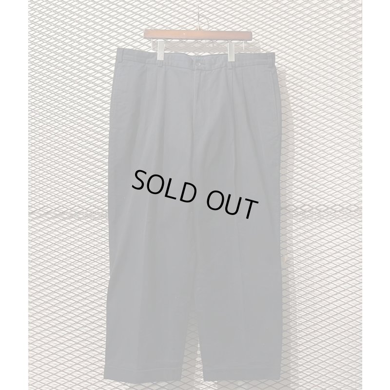 画像1: Brooks Brothers - 2-Tuck Super Wide Pants (W42)