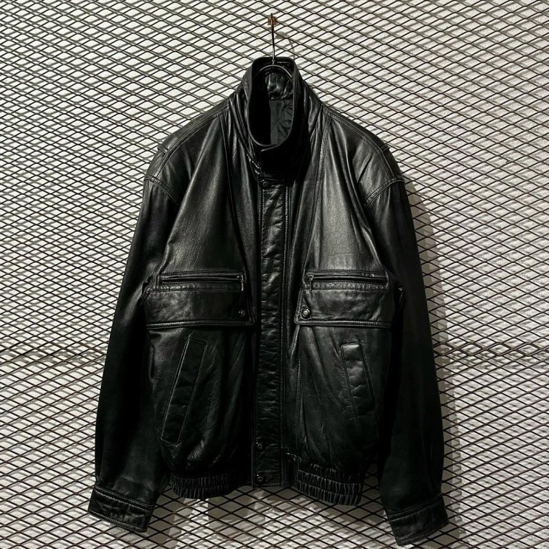 画像1: FARAGO - Sheep Leather Zip-up Jacket