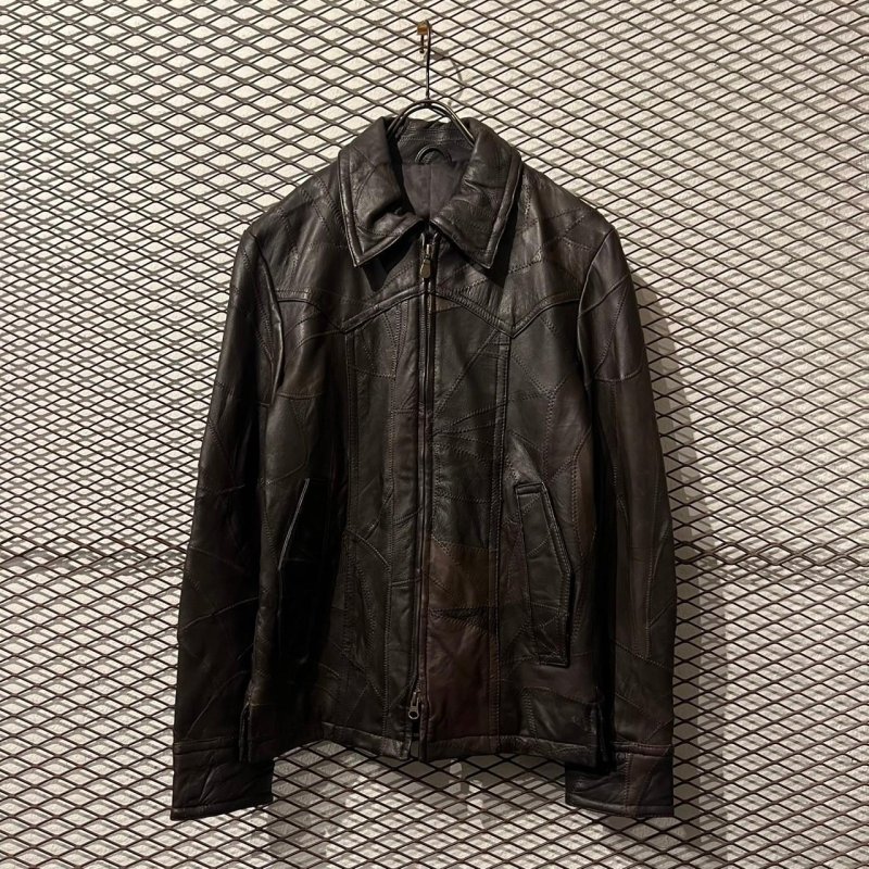 画像1: TORNADO MART - "HAGI" Sheep Leather Zip-up Jacket